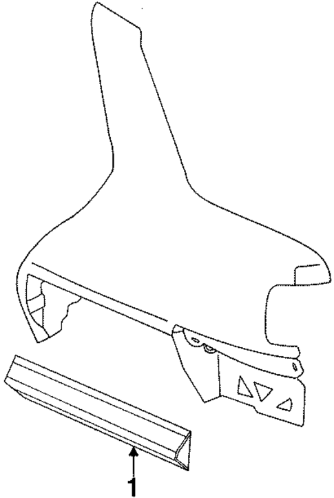 Exterior Trim - Quarter Panel for 1996 Oldsmobile Achieva #0