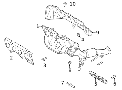 Exhaust Manifold for 2025 Lincoln Corsair #0