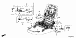 81669TR0A11ZB - Interior/Bumper: COVER, L. RAIL (UPPER) (OUTER)*G69L* (PALE MOSS GRAY) for Honda Image
