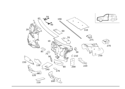 Damping in Passenger Compartment for 2014 Mercedes-Benz GLK250 #0