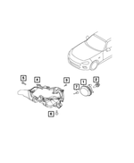 68332719AA - Electrical: Lamp Bracket, Right for Mopar Image