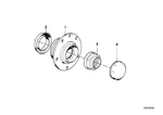 31212225362 - : Wheel Hub With Bearing, Front for BMW Image