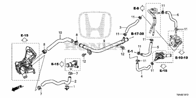 Water Hose for 2016 Honda Fit #0
