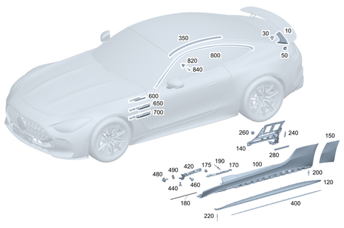 Exterior Detachable Parts for 2025 Mercedes-Benz AMG GT 63 Pro #0