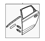 4G5833052 - : Door Shell for Audi Image