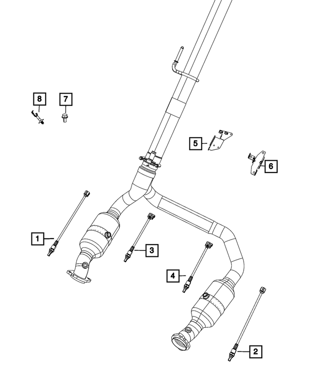 « 68161550AE – Electrical : Sonde D`oxygène Support pour Mopar Image »