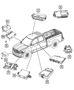 68306563AA - Electrical: Vehicle Systems Interface Module for Ram: 1500, 2500, 3500 Image