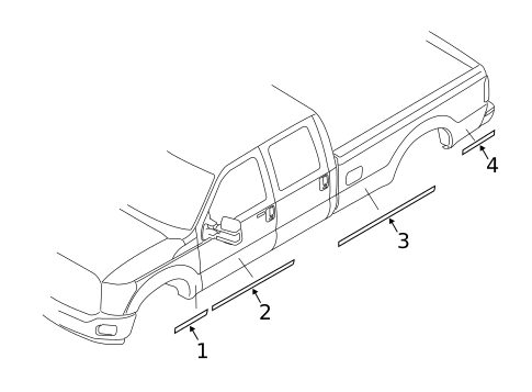 Stripe Tape for 2012 Ford F-350 Super Duty #2