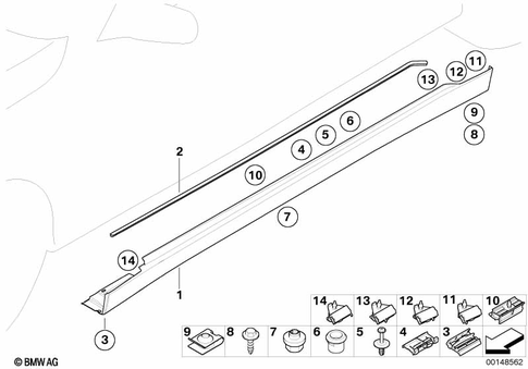 Cover Door Sill / Wheel Arch for 2006 BMW 750Li #0