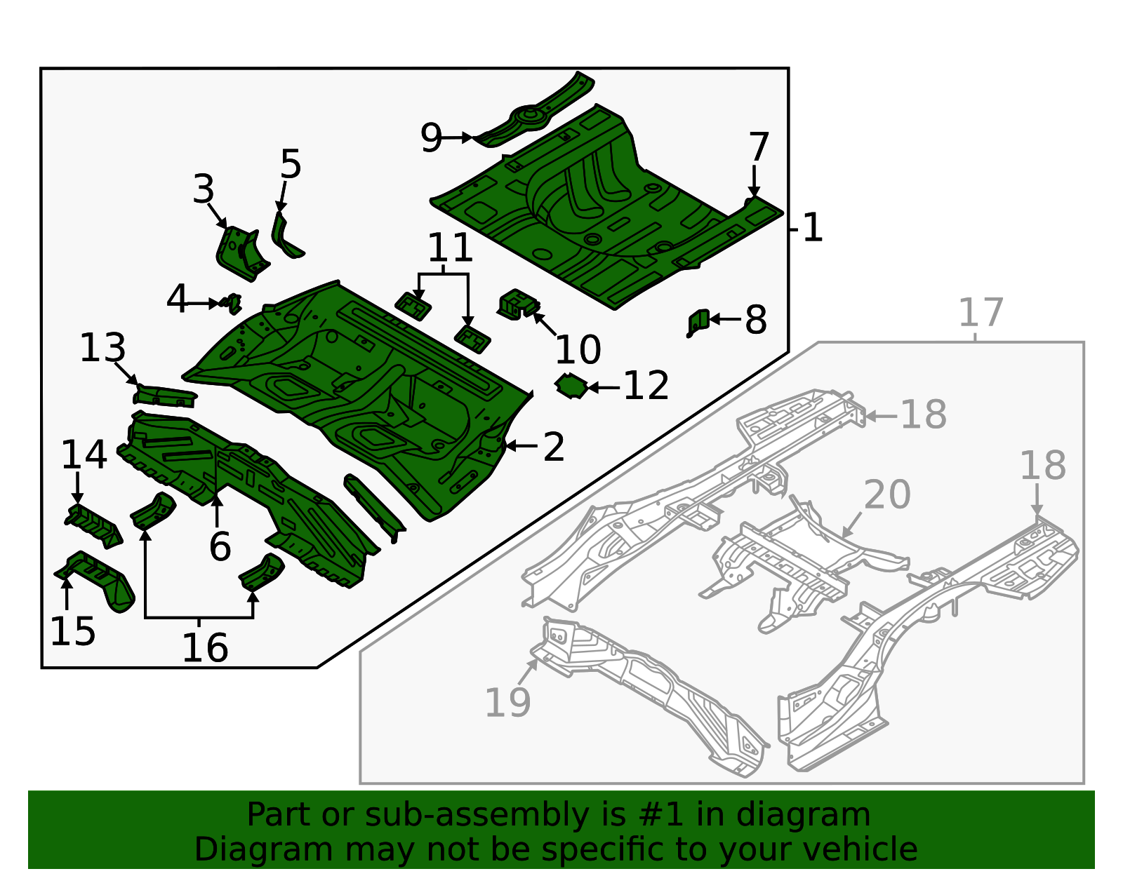 65510-L3000 - Floor Pan Assembly 2021-2022 Kia K5 | Kia.Parts Store
