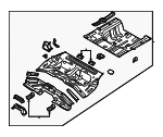 65510L3010 - Body: Floor Pan Assembly for Kia: K5 Image