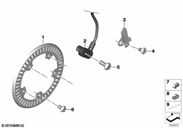 61131367599 - Brakes: Cable Tie - L=200Mm/B=3.6mm for BMW-Motorrad Image