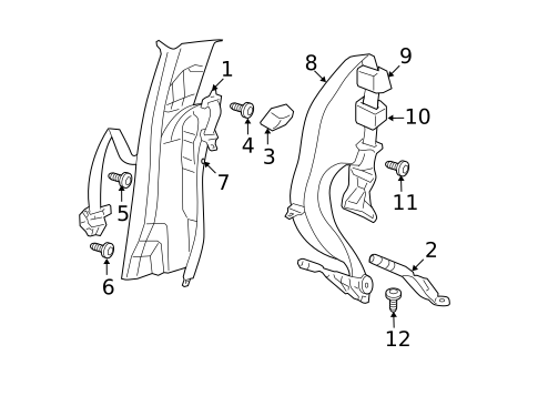 Rear Seat Belts for 2007 Dodge Ram 1500 #0