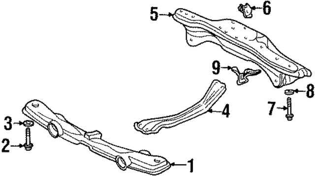 90506SE0000 - : Front Cross-Member Washer for Acura Image