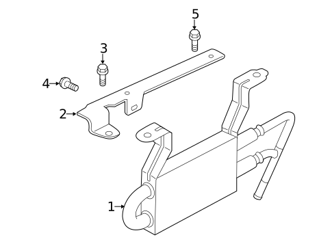 Power Steering Oil Cooler for 2022 Ford Transit-350 HD #0