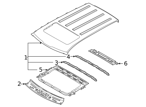 Roof & Components for 2023 Kia Seltos #1