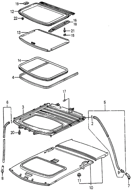 Sliding Glass (1) for 1985 Honda Accord #0