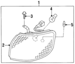 261252L925 - : Turn Signal Lamp for Infiniti Image