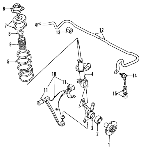 Front Suspension for 2007 Suzuki Aerio #0