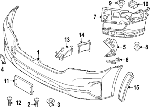 Bumper & Components - Front for 2023 BMW 530i xDrive #2