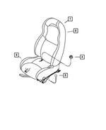 XD051XRAA - Interior Trim: Front Seat Back, Right And Left for Dodge: Viper Image image