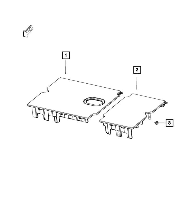 5SD54TX7AD - Interior Trim: Load Floor for Ram: 1500, 1500 Classic Image