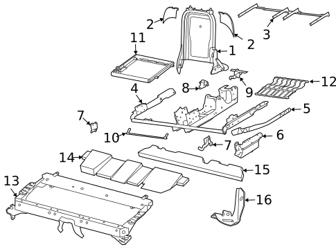 Rear Seat Components for 2006 Volvo XC90 #4
