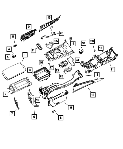Consoles for 2014 Dodge Durango #0