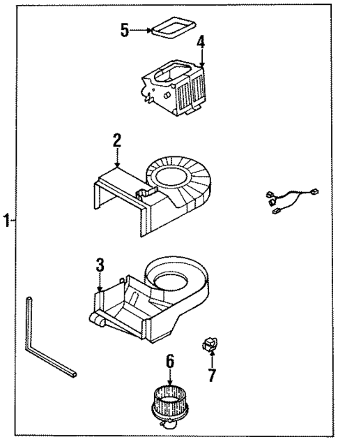 Blower Motor & Fan for 1995 Kia Sportage #0