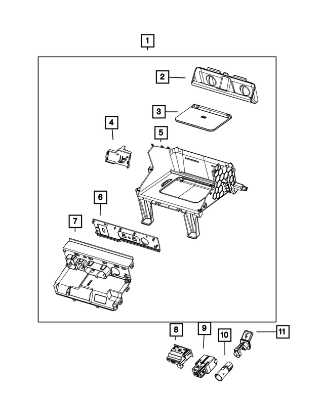 7KQ81TX7AA - Interior Trim: Closeout Bezel for Mopar Image