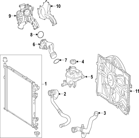 Cooling System for 2018 Mercedes-Benz G63 AMG #2