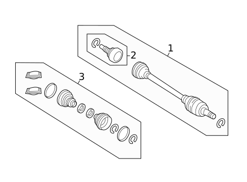 Drive Axles for 2020 Land Rover Defender 90 #0
