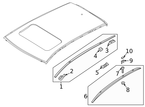Exterior Trim - Roof for 2021 Mazda CX-30 #0