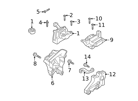 Engine & Trans Mounting for 2021 Volkswagen Golf #0