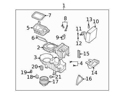 Condenser, Compressor & Lines for 2004 Kia Rio #2