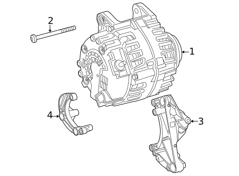 Alternator/Generator & Related Components for 2025 Mercedes-Benz AMG GT 63 #0