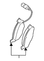 5K0698151B - : Brake Lining Front for Volkswagen: Beetle, CC, Golf, Jetta Image