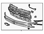 85628908 - : Grille for Chevrolet: Silverado 1500, Silverado 1500 LTD Image