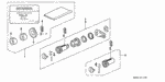 6721SH3415 - Electrical/Exhaust/Heater/Fuel: TUMBLER KIT, KEY CYLINDER for Honda Image