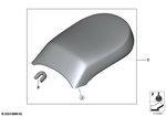 52539829341 - : Passenger Seat, Black for BMW-Motorrad Image
