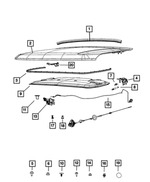 68376256AA - Body Sheet Metal Except Doors: Hood Seal for Jeep: Grand Cherokee, Grand Cherokee L Image