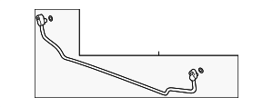Mercedes W205 Air Conditioning A/C Air Con Pipe Hose Line A2058304003