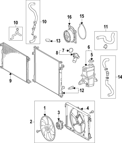 Cooling System for 2025 Toyota Grand Highlander #0