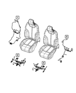 68379886AB - Electrical: Seat Back Wiring for Mopar Image