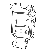 18123R70A00 - Exhaust: Heat Shield for Honda: Accord, Accord Crosstour, Crosstour, Odyssey, Passport, Pilot, Ridgeline Image