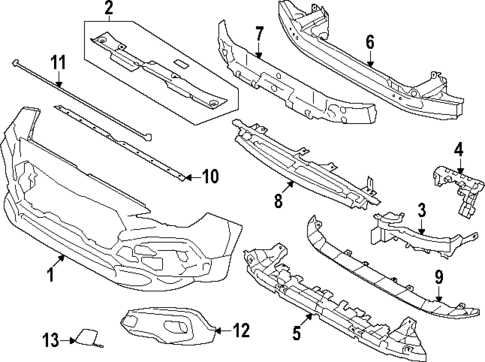 Bumper & Components - Front for 2025 Subaru Crosstrek #0