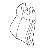 884602M230MAC - : 2010-2012 Hyundai Genesis Coupe - Seat Back Cover for Hyundai: Genesis Coupe Image