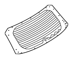 5805A756 - Body: Lift Gate Glass for Mitsubishi: Outlander, Outlander PHEV Image