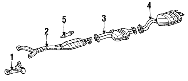 1404904319 - Exhaust: Cross Over Pipe for Mercedes-Benz Image