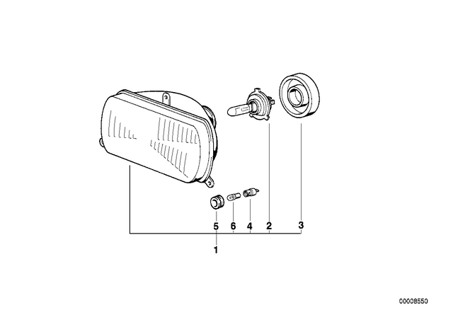 63121354619 - Lights: Bulb - H4 for BMW-Motorrad Image